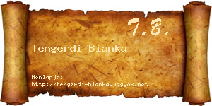 Tengerdi Bianka névjegykártya